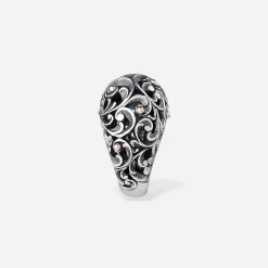 Maria e Luisa Jewels Anelli Cabochon<Anello cabochon con borchie in oro rosa 9 kt