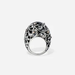 Maria e Luisa Jewels Anelli Cabochon<Anello cabochon con borchie in oro rosa 9 kt