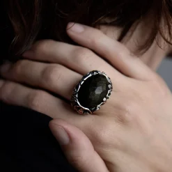 Maria e Luisa Jewels Anelli Con Pietre<ANELLO CABOCHON ONICE