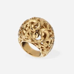 Maria e Luisa Jewels Anelli Cabochon | Anelli In Oro Vermeil<Anello cabochon placcato oro