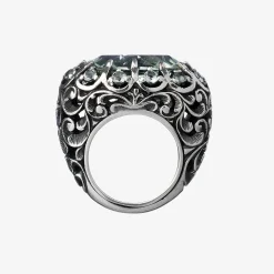 Maria e Luisa Jewels Anelli Con Pietre<Anello con pietra ovale e pietre a corona