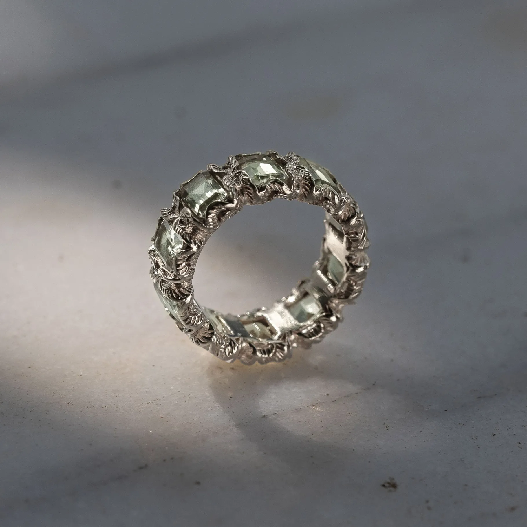 Maria e Luisa Jewels Fedi | Anelli Con Pietre<Anello Eternity con pietre taglio smeraldo