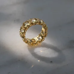 Maria e Luisa Jewels Fedi | Anelli Con Pietre<Anello Eternity placcato oro