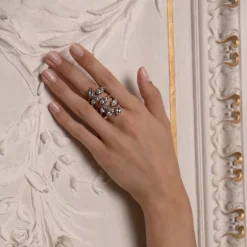 Maria e Luisa Jewels Anelli Con Pietre<Anello Shri intrecciato 8 pietre