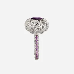 Maria e Luisa Jewels Anelli Cabochon | Anelli Con Pietre<Anello solitario bombé ametista