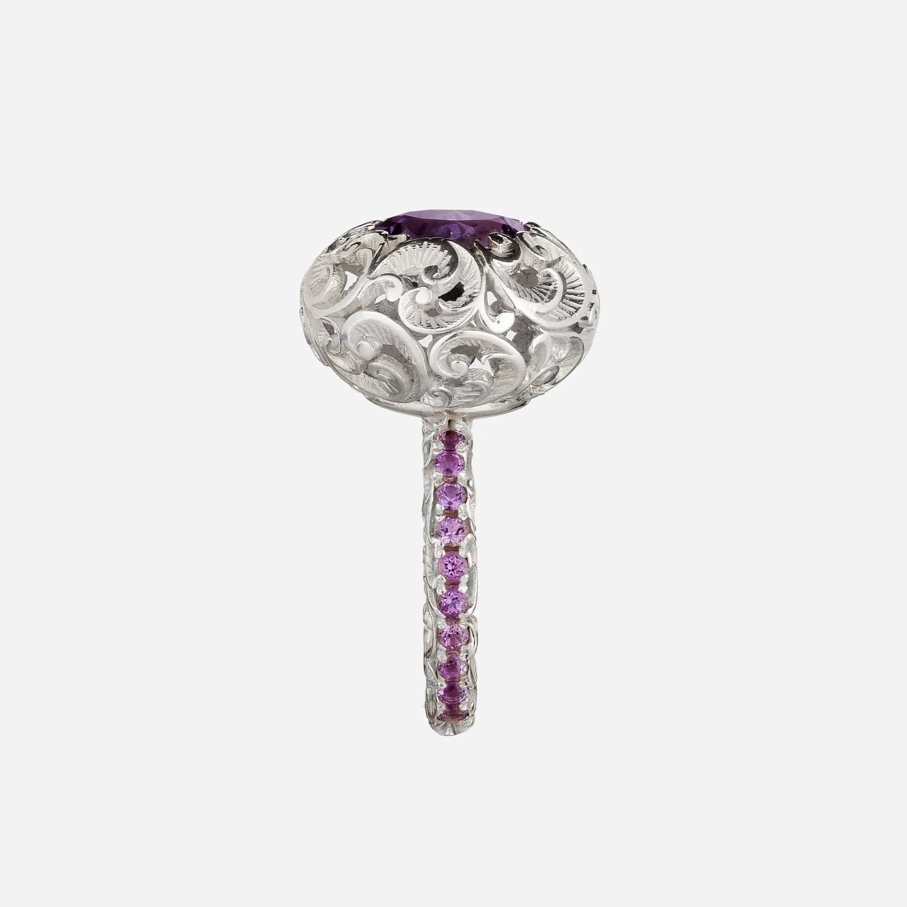 Maria e Luisa Jewels Anelli Cabochon | Anelli Con Pietre<Anello solitario bombé ametista