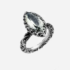 Maria e Luisa Jewels Anelli Con Pietre | Anelli Solitario<Anello solitario con pietra navette