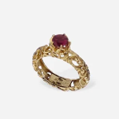 Maria e Luisa Jewels Anelli Di Fidanzamento | Anelli Con Pietre<ANELLO SOLITARIO DORATO