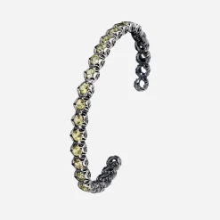 Maria e Luisa Jewels Bracciali Uomo | Bracciali Rigidi<Bracciale Eternity a manetta con pietre tonde