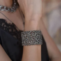 Maria e Luisa Jewels Bracciali Uomo | Bracciali Rigidi<Bracciale Opera a manetta larga