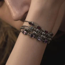 Maria e Luisa Jewels Bracciali Con Pietre<Bracciale Shri con cinque pietre navette