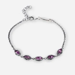 Maria e Luisa Jewels Bracciali Con Pietre<Bracciale Shri con cinque pietre navette
