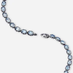 Maria e Luisa Jewels Bracciali Con Pietre<BRACCIALE TENNIS TOPAZIO AZZURRO