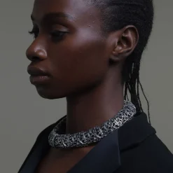 Maria e Luisa Jewels Collane Rigide | Collane Girocollo<Choker bombato in argento