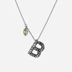 Maria e Luisa Jewels Collane In Argento<Collana con lettera B