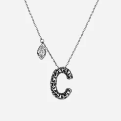 Maria e Luisa Jewels Collane Con Pietre | Collane In Argento<Collana con lettera C