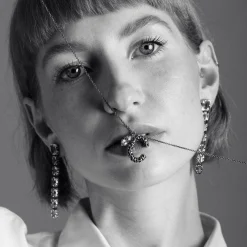 Maria e Luisa Jewels Collane Con Pietre | Collane In Argento<Collana con lettera C