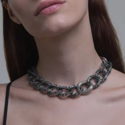 Maria e Luisa Jewels Collane Girocollo<Collana girocollo a Groumette grandi