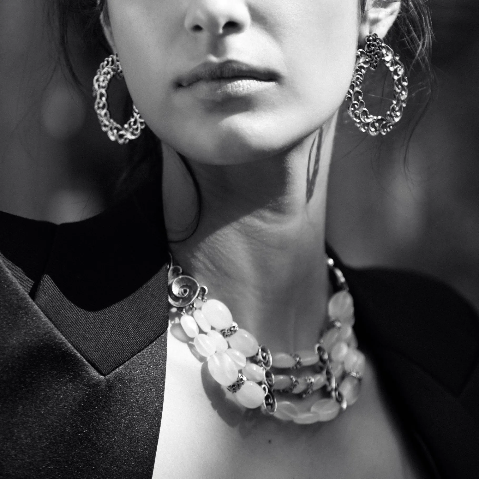 Maria e Luisa Jewels Collane Multifilo | Collane Girocollo<Collana girocollo a tre fili di pietre