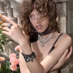 Maria e Luisa Jewels Collane Multifilo | Collane Con Perle<Collana Pura, due fili di perle e pendente a goccia