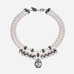 Maria e Luisa Jewels Collane Multifilo | Collane Con Perle<Collana Pura, due fili di perle e pendente a goccia