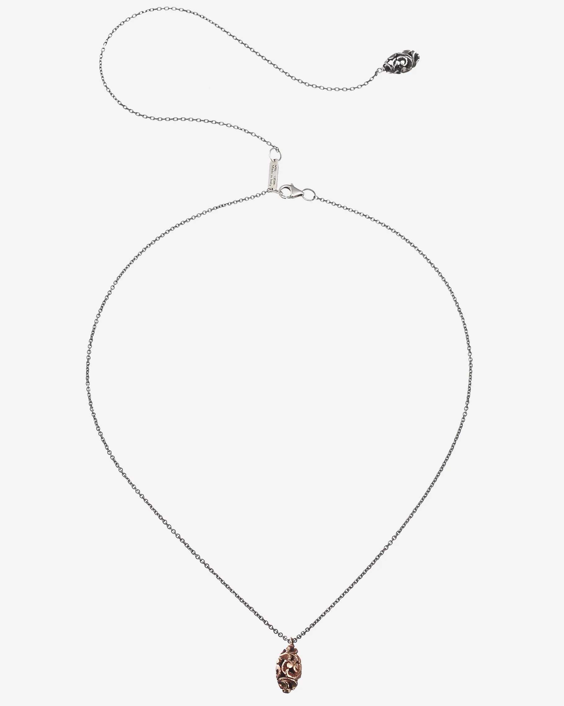 Maria e Luisa Jewels Collane Girocollo<Collana Shiva Lingam small argento e oro rosa 9 carati