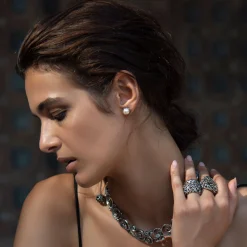 Maria e Luisa Jewels Orecchini Perle | Orecchini A Bottone<Orecchini a lobo con perla