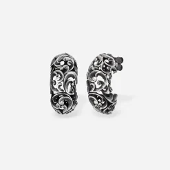 Maria e Luisa Jewels Orecchini A Cerchio | Orecchini In Argento<ORECCHINI A SEMICERCHIO BOMBATO