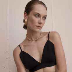 Maria e Luisa Jewels Orecchini A Bottone | Orecchini In Oro Vermeil<ORECCHINI A SEMICERCHIO BOMBATO