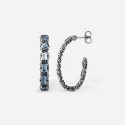 Maria e Luisa Jewels Orecchini Con Pietre<Orecchini Eternity, 9 pietre taglio smeraldo