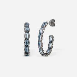 Maria e Luisa Jewels Orecchini Con Pietre<Orecchini Eternity, 9 pietre taglio smeraldo