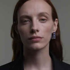 Maria e Luisa Jewels Orecchini Con Pietre<Orecchini Eternity squadrati