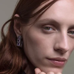 Maria e Luisa Jewels Orecchini Con Pietre<Orecchini Eternity squadrati