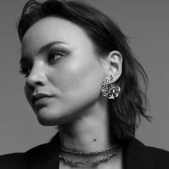 Maria e Luisa Jewels Orecchini A Bottone | Orecchini In Argento<Orecchini Opera con rosone tondo