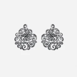 Maria e Luisa Jewels Orecchini A Bottone | Orecchini In Argento<Orecchini Opera con rosone tondo