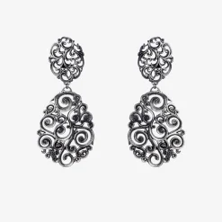 Maria e Luisa Jewels Orecchini In Argento<ORECCHINI OPERA IN ARGENTO BRUNITO INTARSIATO