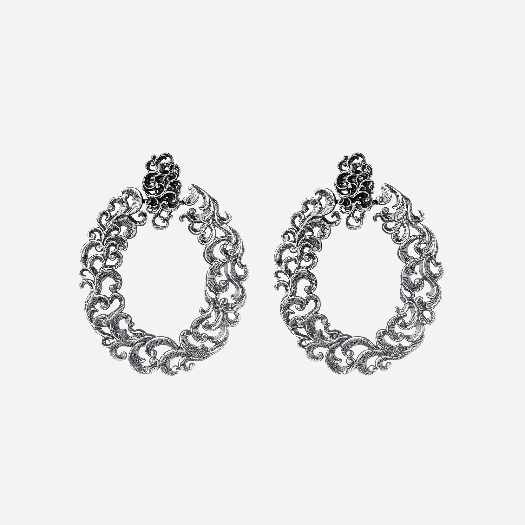 Maria e Luisa Jewels Orecchini In Argento<Orecchini Opera rosone aperto