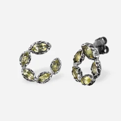 Maria e Luisa Jewels Orecchini A Cerchio | Orecchini Con Pietre<ORECCHINI SHRI MIXED CUT